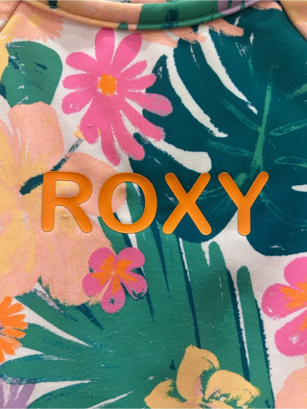 Roxy Girls' Floral Long Sleeve Rashguard - 2T